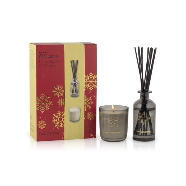 Candle & Diffuser Christmas Gift Set - Lemongrass and Ginger
