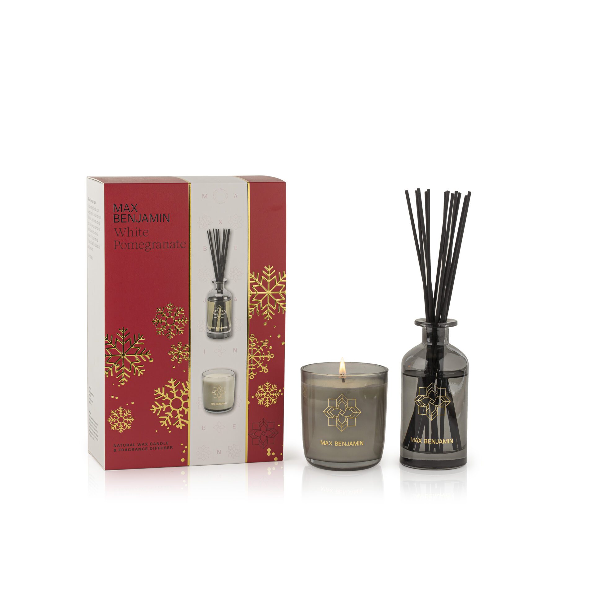 Candle & Diffuser Christmas Gift Set - White Pomegranate